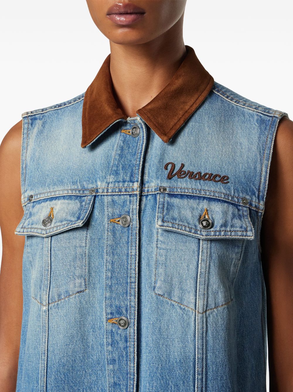 Versace Versace Denm cotton dress