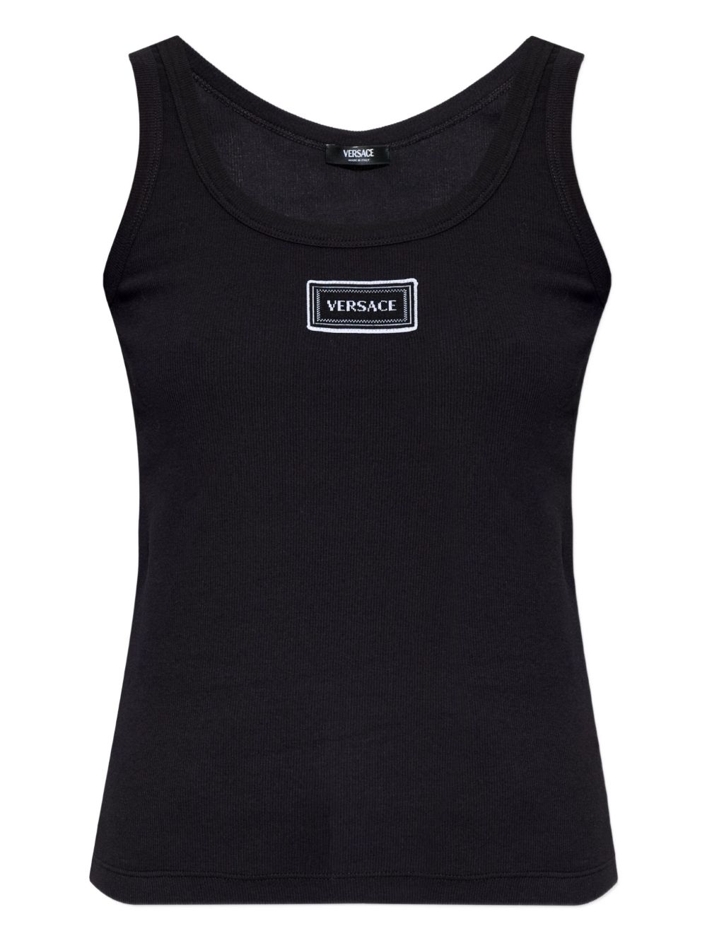Versace Versace Logo cotton tank top