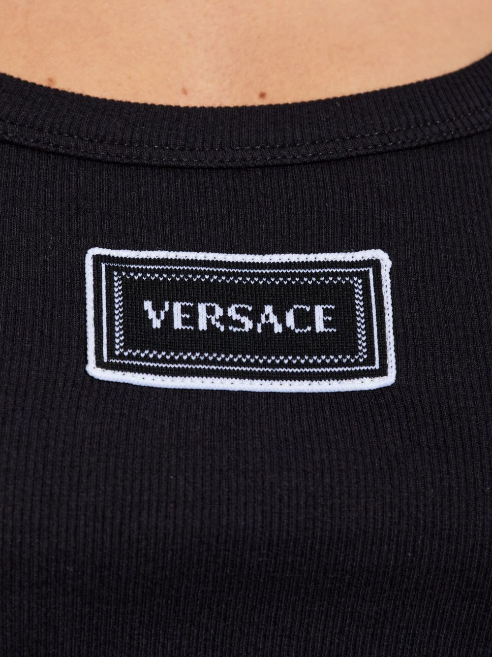 Versace Versace Logo cotton tank top