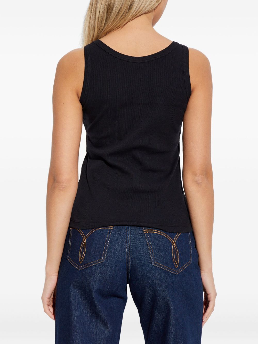 Versace Versace Logo cotton tank top