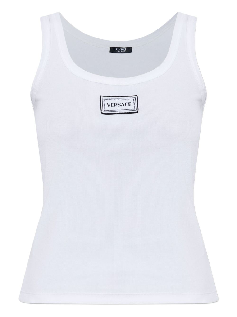 Versace Versace Logo cotton tank top