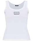 Versace Versace Logo cotton tank top