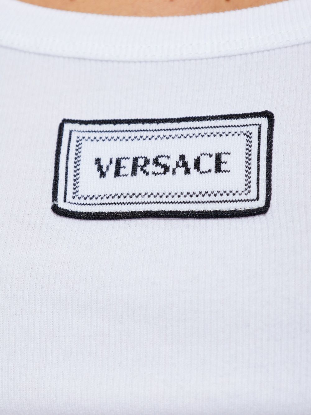 Versace Versace Logo cotton tank top