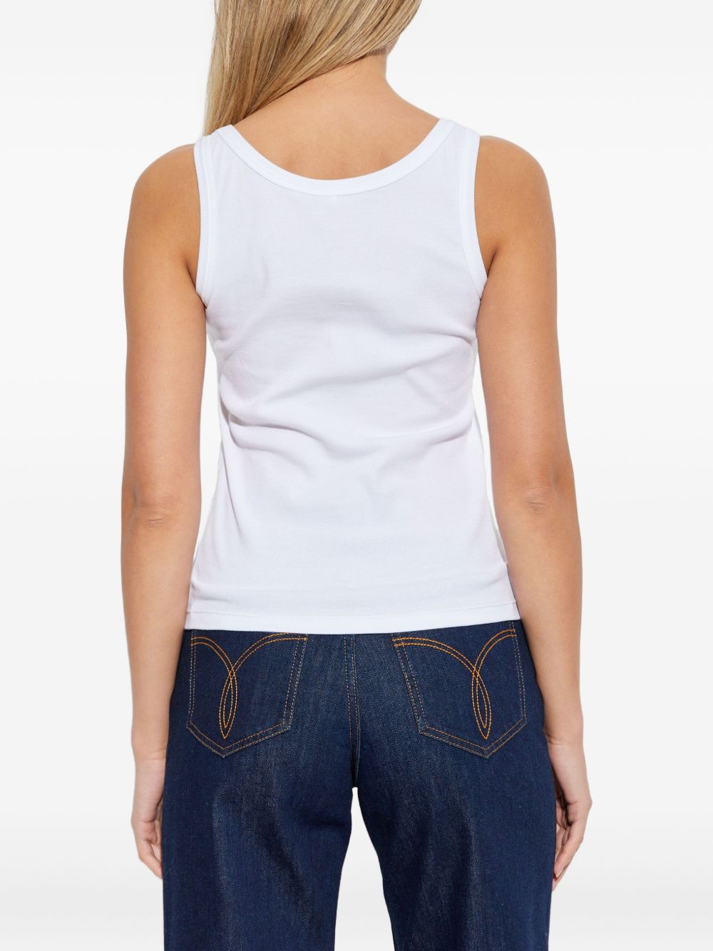 Versace Versace Logo cotton tank top