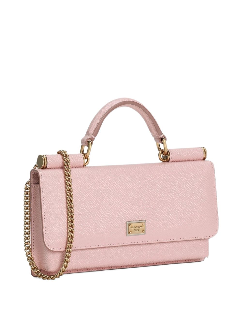 Dolce &amp; Gabbana Dolce &amp; Gabbana-Miss Sicily mini bag in pink leather