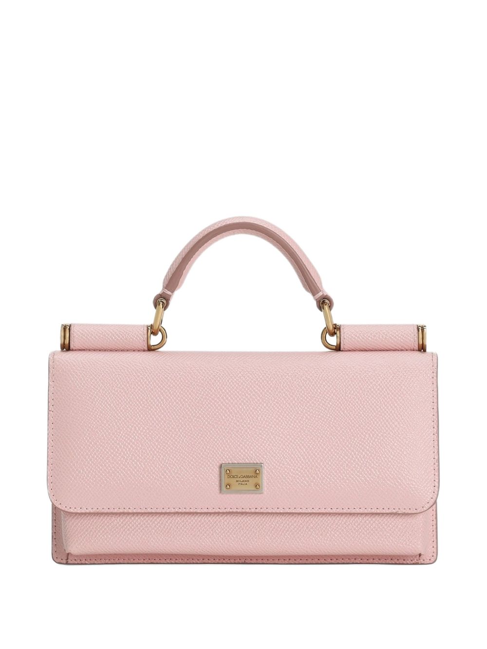 Dolce &amp; Gabbana Dolce &amp; Gabbana-Miss Sicily mini bag in pink leather