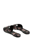 Dolce & Gabbana Dolce & Gabbana-DG black floral print slide sandals