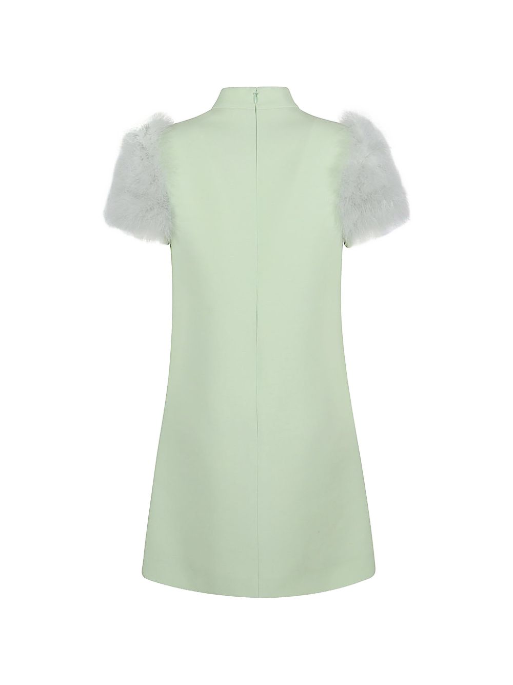 Valentino Valentino Feathered wool and silk dress