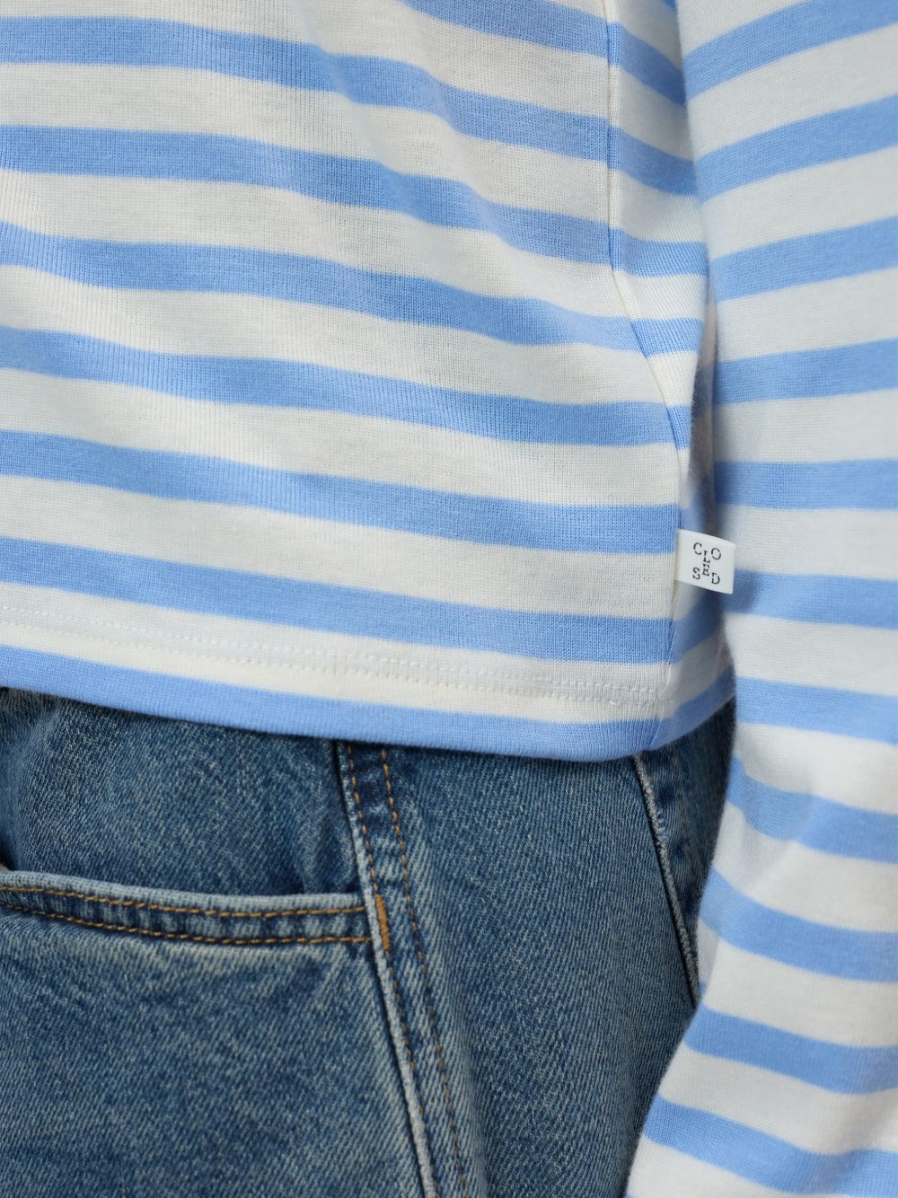 Closed Closed T-shirts and Polos Clear Blue