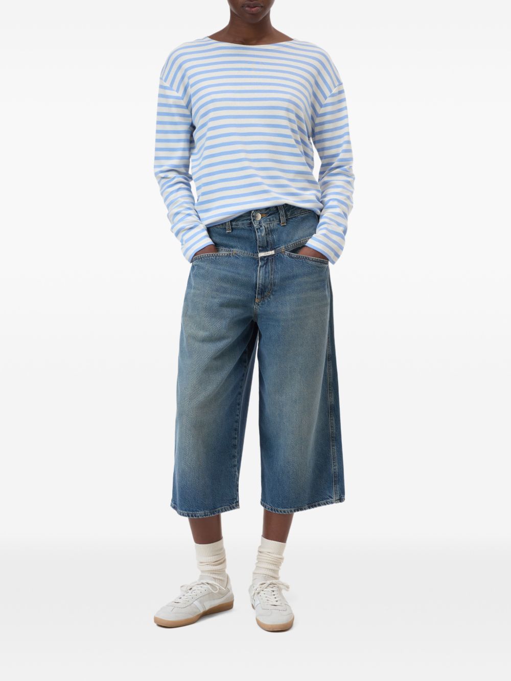 Closed Closed T-shirts and Polos Clear Blue