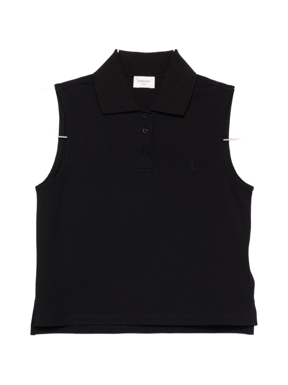 Saint Laurent Saint Laurent Cotton sleeveless polo shirt
