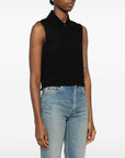 Saint Laurent Saint Laurent Cotton sleeveless polo shirt