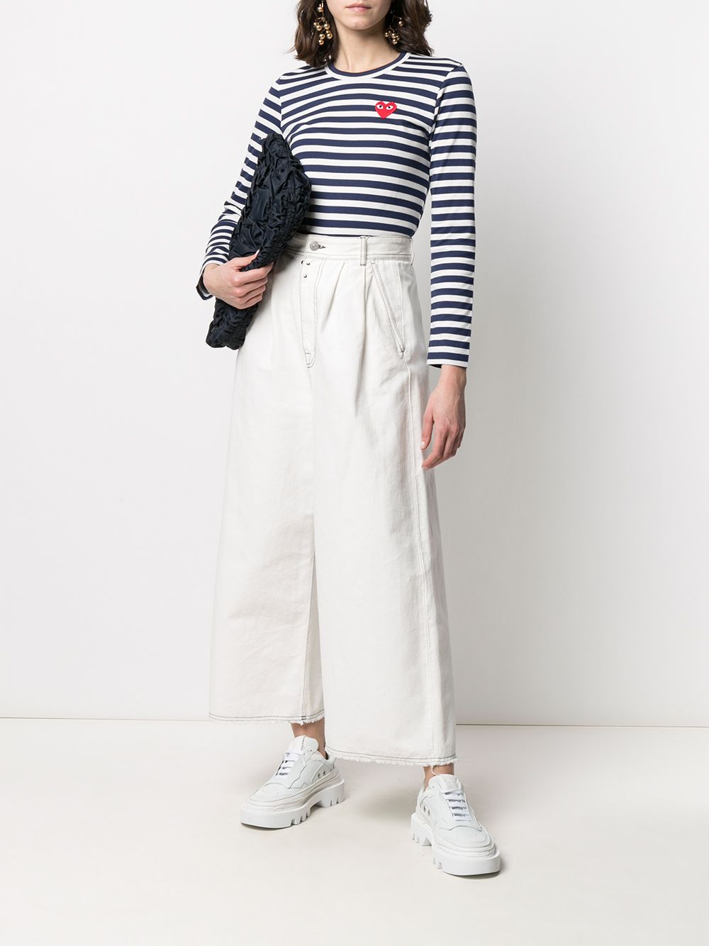Comme Des Garcons Comme Des Garcons Comme Des GarÃ§ons Striped cotton t-shirt
