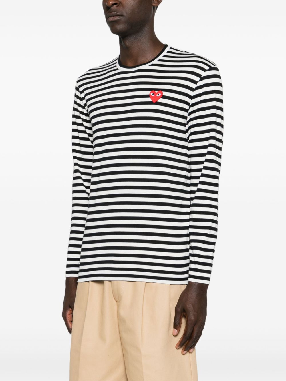 Comme Des Garcons Comme Des Garcons Comme Des GarÃ§ons Striped cotton t-shirt