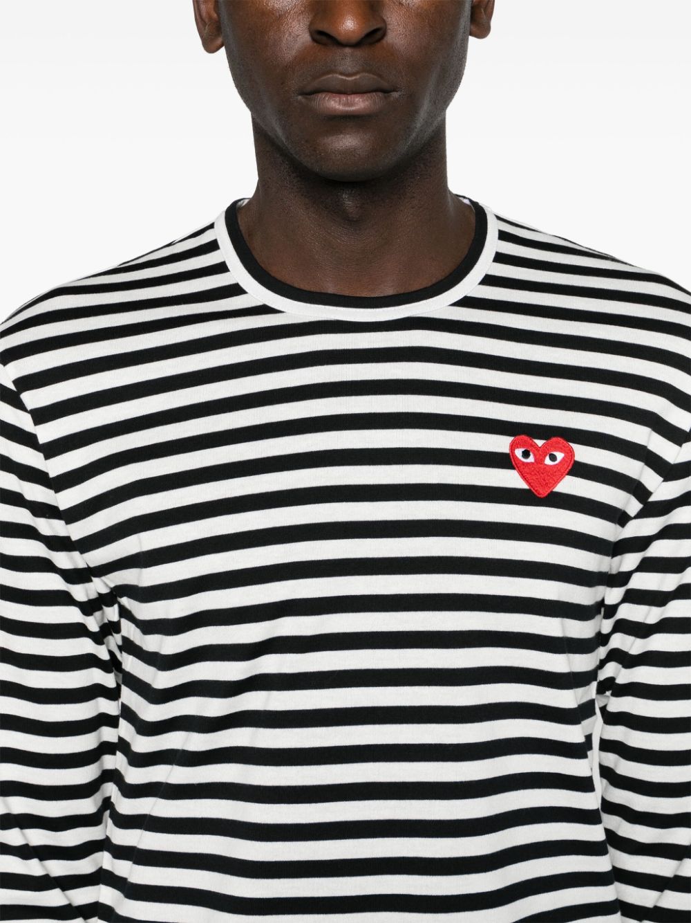 Comme Des Garcons Comme Des Garcons Comme Des GarÃ§ons Striped cotton t-shirt