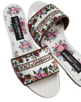 Dolce & Gabbana Dolce & Gabbana Nappa & Embroidery Flat slipper