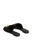 Dolce & Gabbana Dolce & Gabbana Woven Raffia Slippers with Fringe