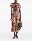 Dolce & Gabbana Dolce & Gabbana Roses bouquet long skirt