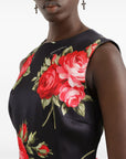 Dolce & Gabbana Dolce & Gabbana Roses bouquet print midi dress