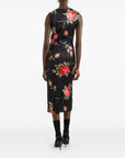 Dolce & Gabbana Dolce & Gabbana Roses bouquet print midi dress