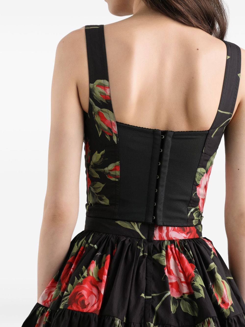 Dolce &amp; Gabbana Dolce &amp; Gabbana Roses bouquet print bustier top