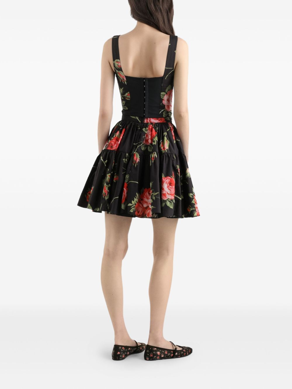 Dolce &amp; Gabbana Dolce &amp; Gabbana Roses bouquet print bustier top
