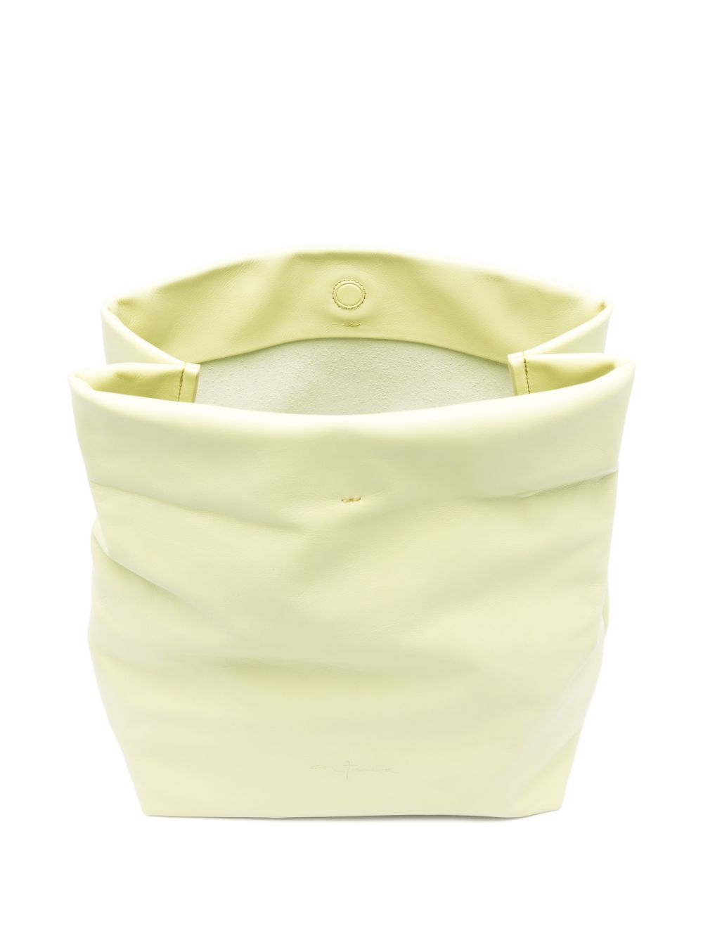 Cortana Cortana Delhi S, Large Lime Leather Clutch