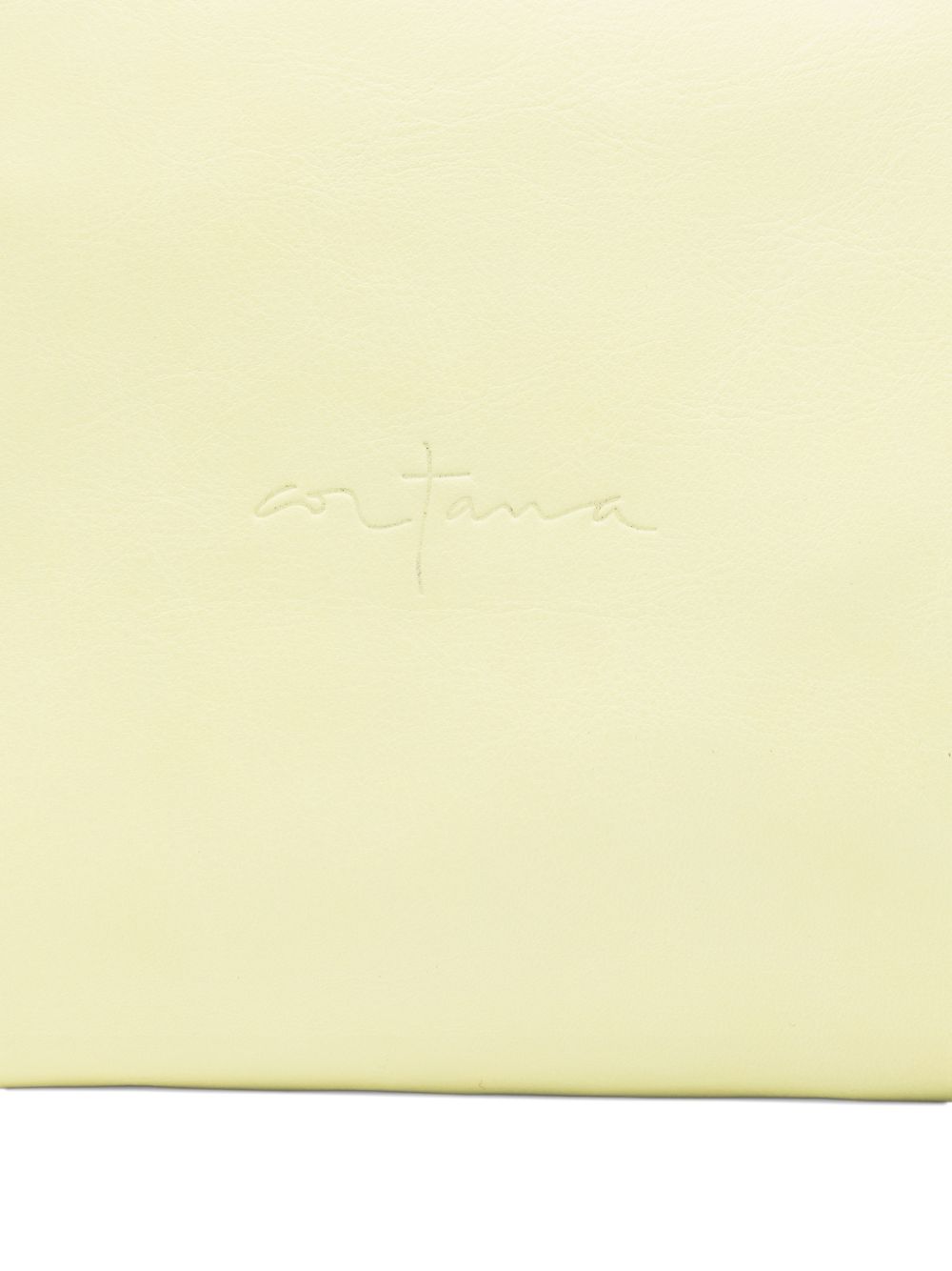 Cortana Cortana Delhi S, Large Lime Leather Clutch
