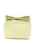 Cortana Cortana Delhi S, Large Lime Leather Clutch