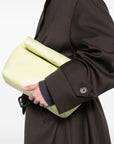 Cortana Cortana Delhi S, Large Lime Leather Clutch