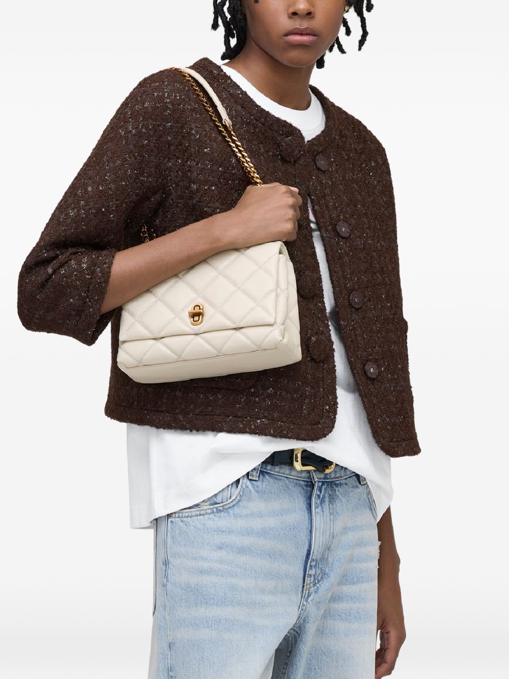 Marc Jacobs Marc Jacobs The Quilted Slim Dual Convertible Shoulder Bag