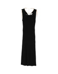 Elisabetta Franchi Elisabetta Franchi V-neck sleeveless side slit mid-length Knitted midi dress