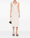 Elisabetta Franchi Elisabetta Franchi V-neck sleeveless A-line skirt Knitted midi dress