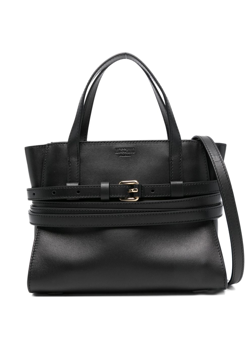 Moschino Moschino Tie Me small leather handbag