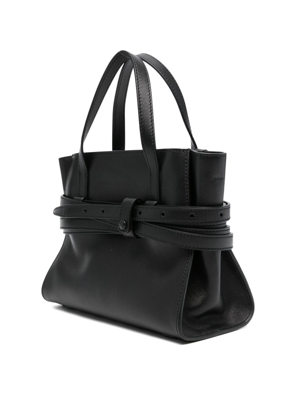Moschino Moschino Tie Me small leather handbag