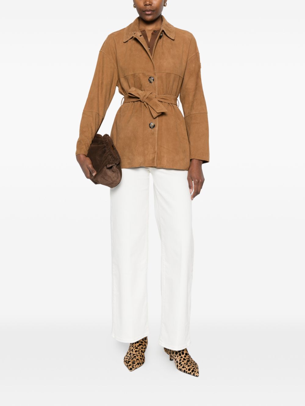 Peuterey Peuterey Machuca suede leather jacket