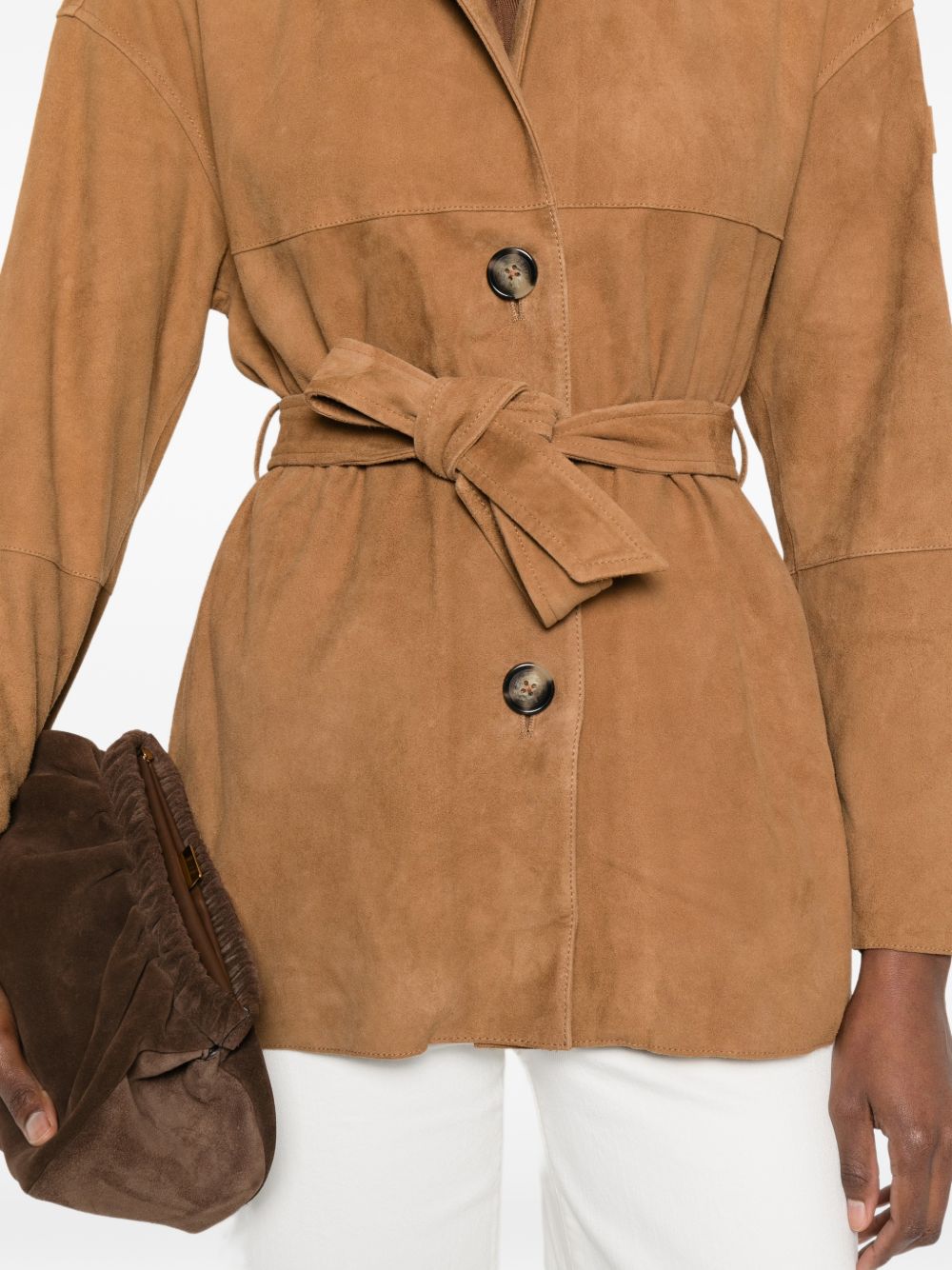 Peuterey Peuterey Machuca suede leather jacket