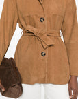Peuterey Peuterey Machuca suede leather jacket