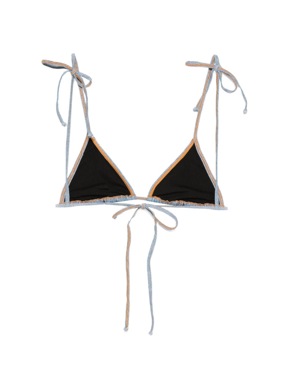 Diesel Diesel denim triangle bikini top.