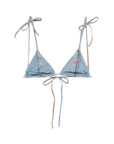 Diesel Diesel denim triangle bikini top.