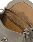 Zanellato Zanellato Postina® Baby Bag In Hammered Grey Creta Leather