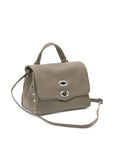 Zanellato Zanellato Postina® Baby Bag In Hammered Grey Creta Leather