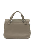 Zanellato Zanellato Postina® Baby Bag In Hammered Grey Creta Leather