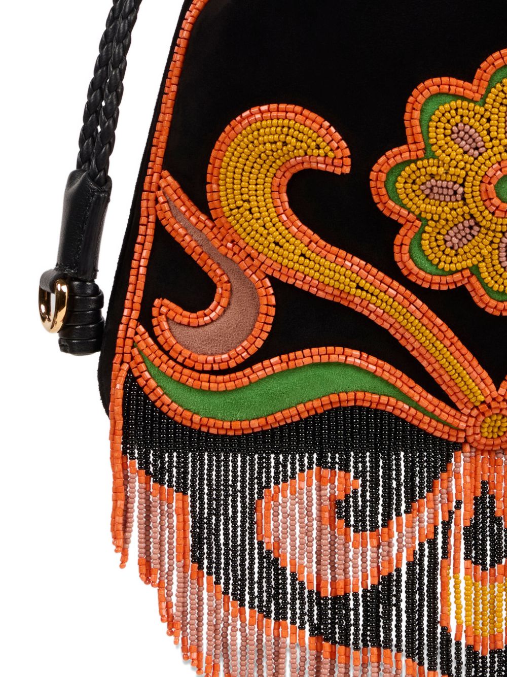 Etro Etro Suede Kalispera Bag With Beads And Fringes