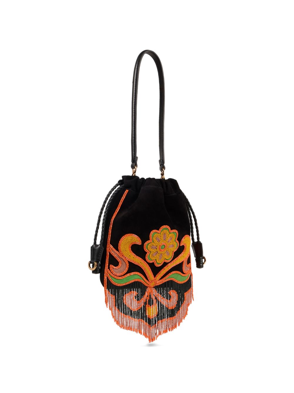 Etro Etro Suede Kalispera Bag With Beads And Fringes