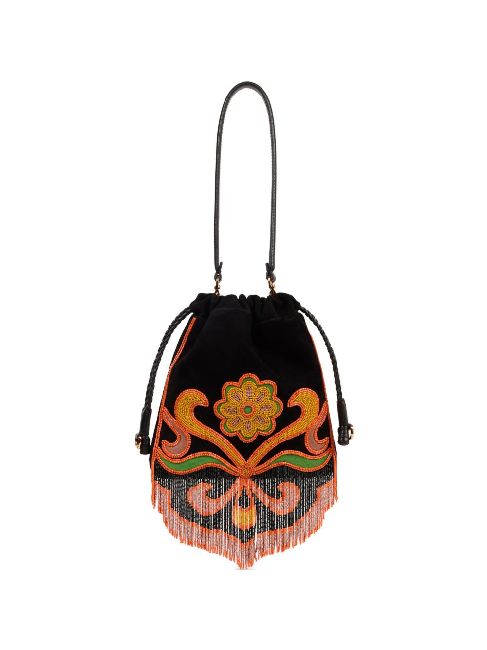 Etro Etro Suede Kalispera Bag With Beads And Fringes
