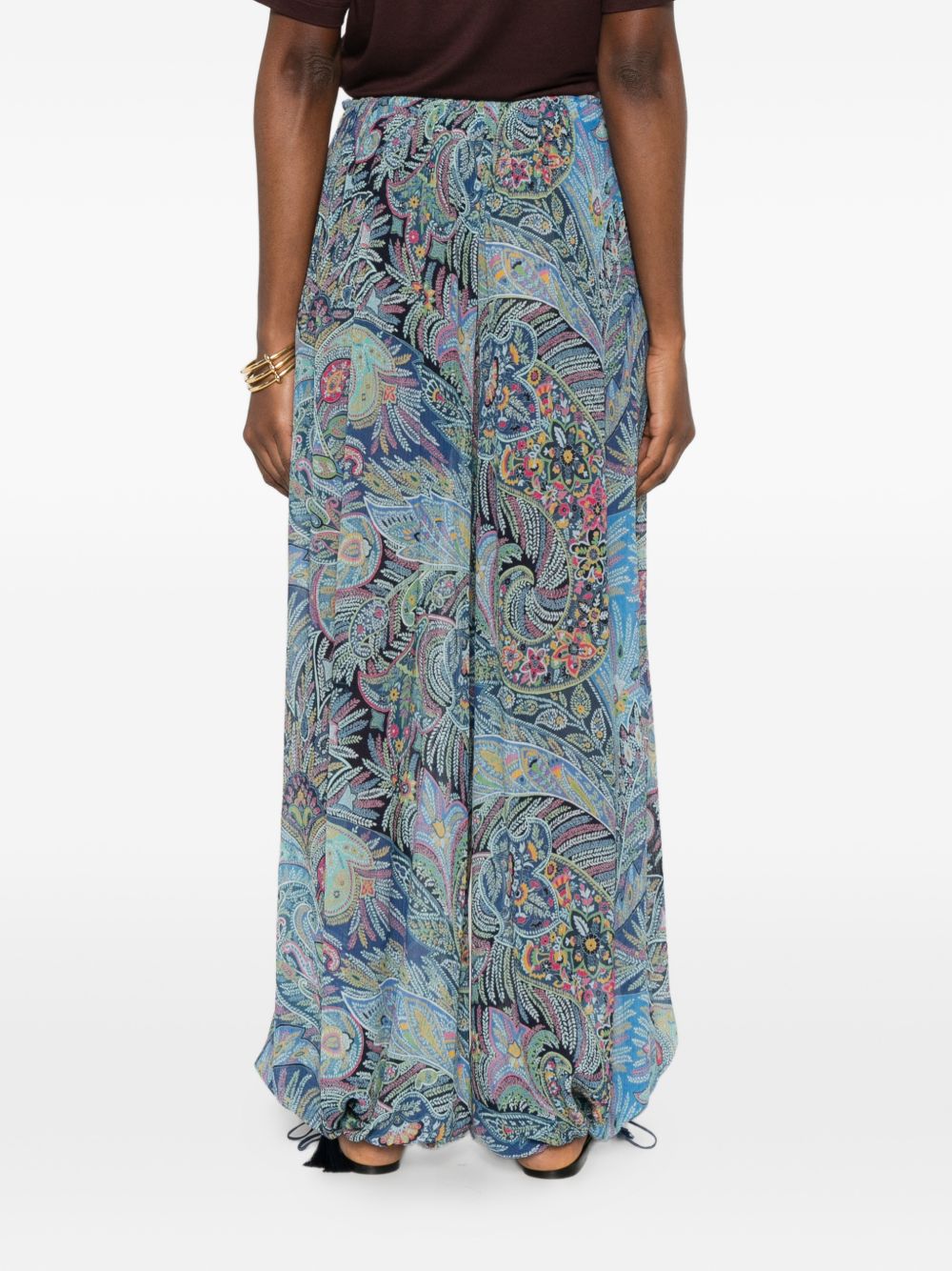 Etro Etro Printed wide-leg trousers