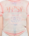 Diesel Diesel ribbed texture Cotton t-shirt