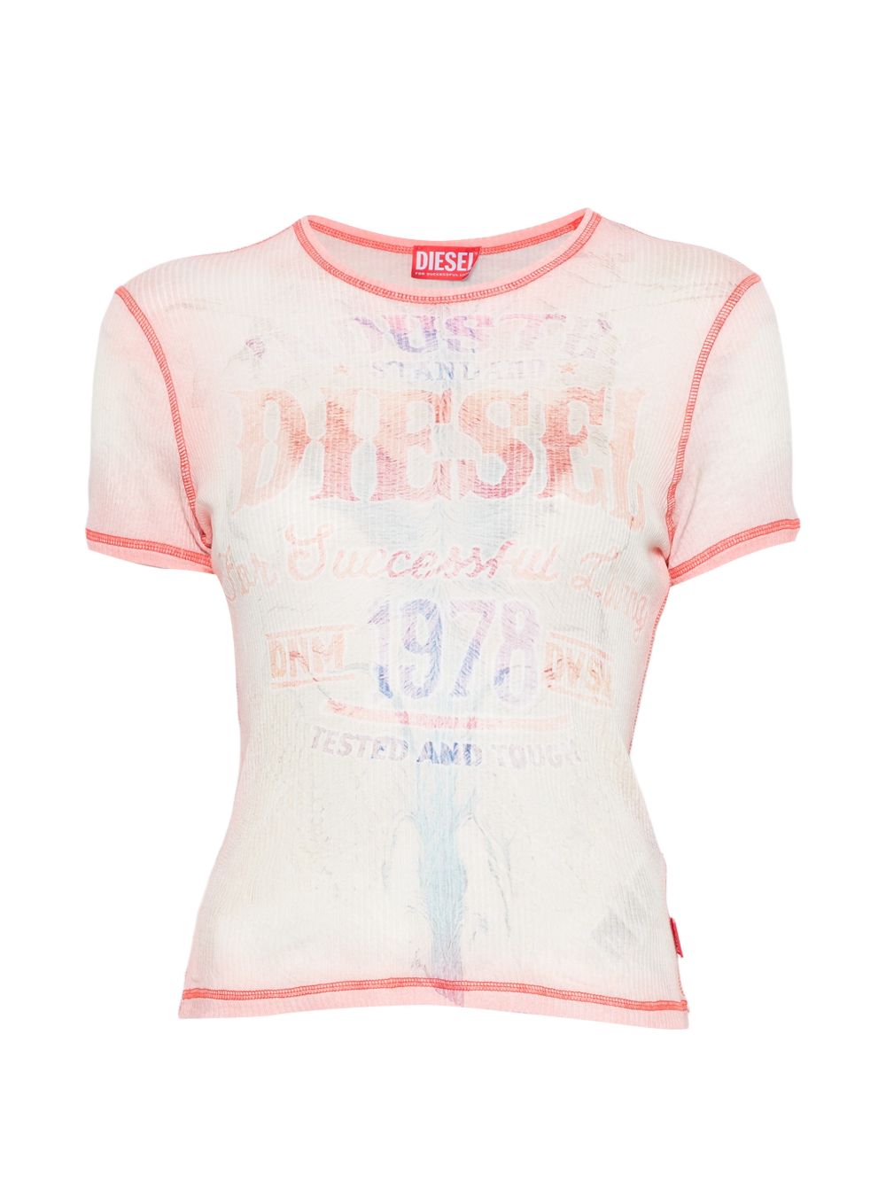 Diesel Diesel ribbed texture Cotton t-shirt