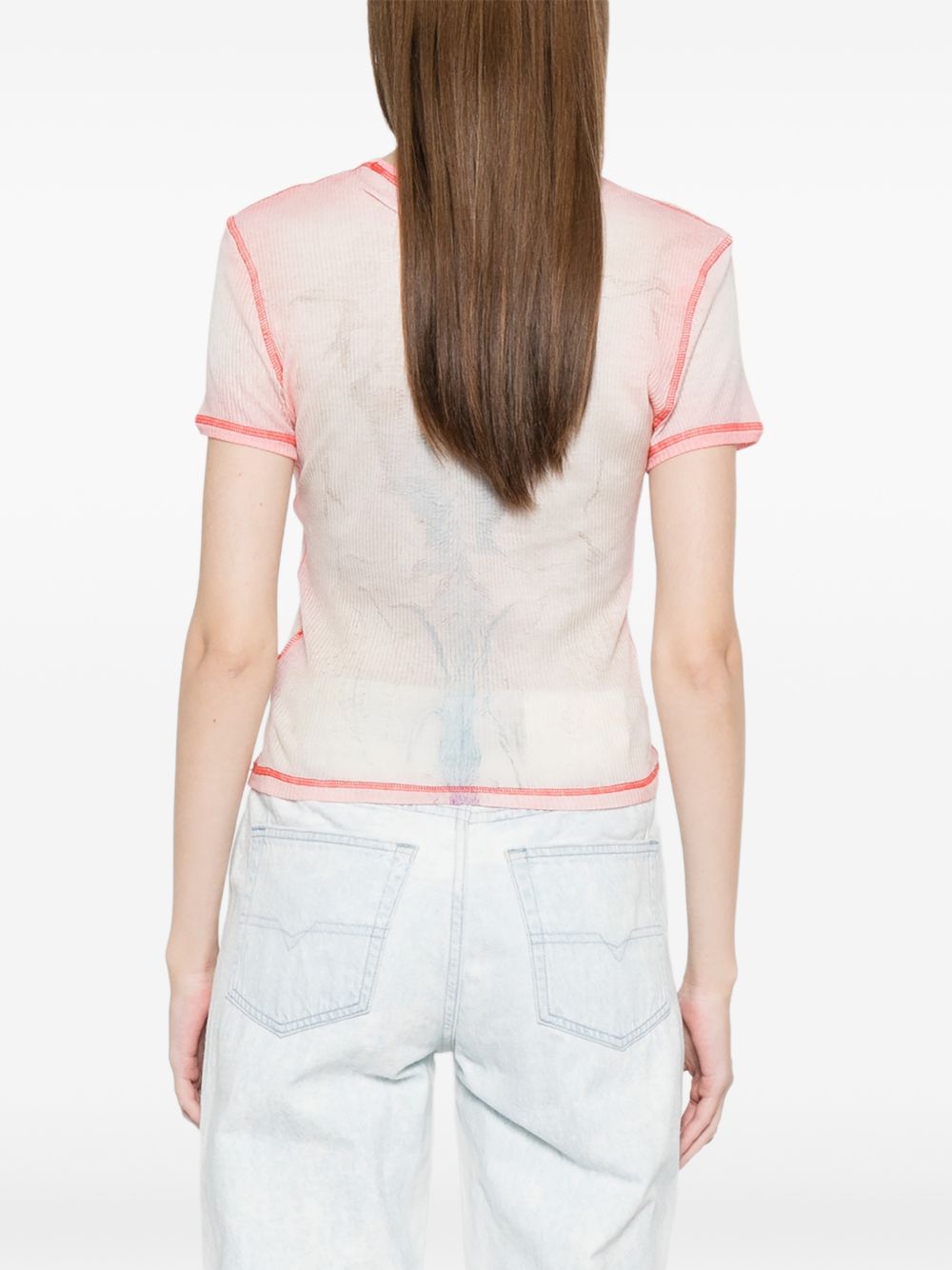 Diesel Diesel ribbed texture Cotton t-shirt